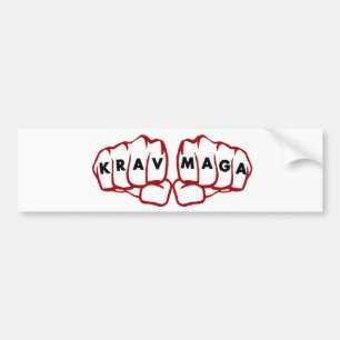 Adesivo Para Carro punhos krav Maga