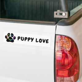 Adesivo Para Carro PUPPY AMOR Black