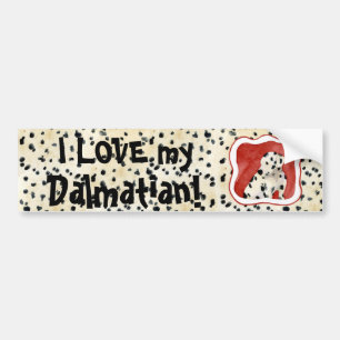 Adesivo Para Carro "Puppy Love", "Dalmatic Puppy Art", de Audrey Jean