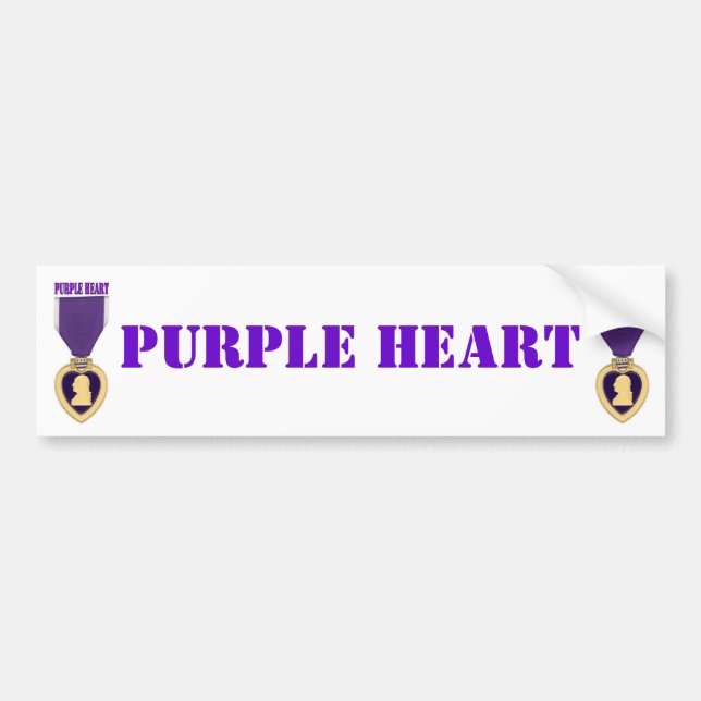 ADESIVO PARA CARRO PURPLE HEART (Frente)