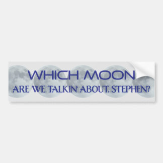 Adesivo Para Carro QI Qual Lua