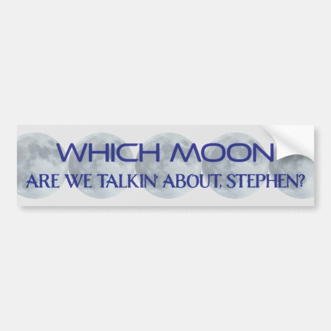 Adesivo Para Carro QI Qual Lua (Frente)