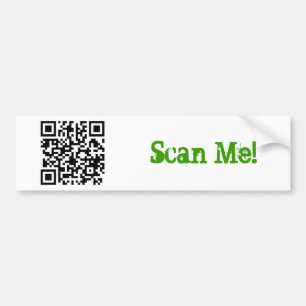 Adesivo Para Carro qrcode - o mananddog, faz a varredura de me!
