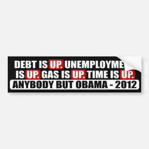 Adesivo Para Carro Qualquer um mas Obama - 2012
