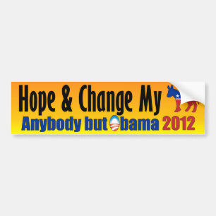 Adesivo Para Carro Qualquer um mas Obama 2012 - anti Obama