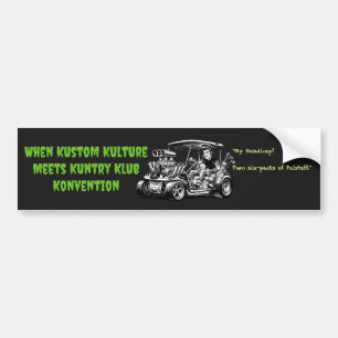Adesivo Para Carro Quando a Kustom Kulture Encontra as Convenções do
