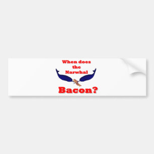 Adesivo Para Carro Quando faz o bacon de Narwhal?