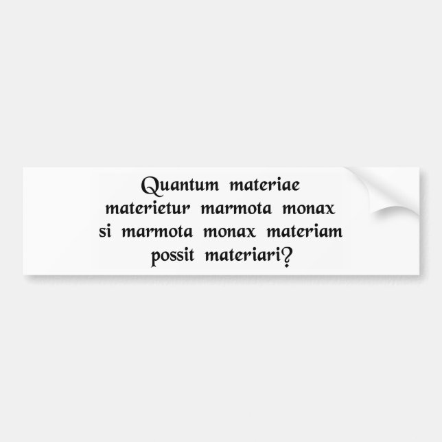 Adesivo Para Carro Quanto madeira um mandril da marmota se ..... (Frente)