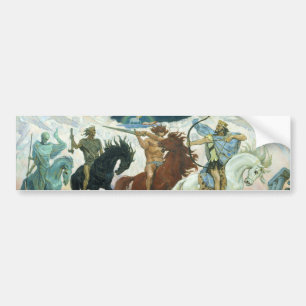 Adesivo Para Carro Quatro cavaleiro do apocalipse por Vasnetsov