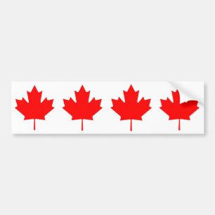 Adesivo Para Carro Quatro Folhas de Mapeamento do Canadá