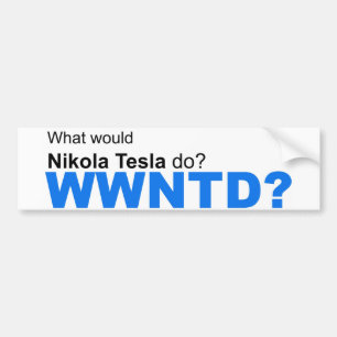 Adesivo Para Carro Que Nikola Tesla faria?