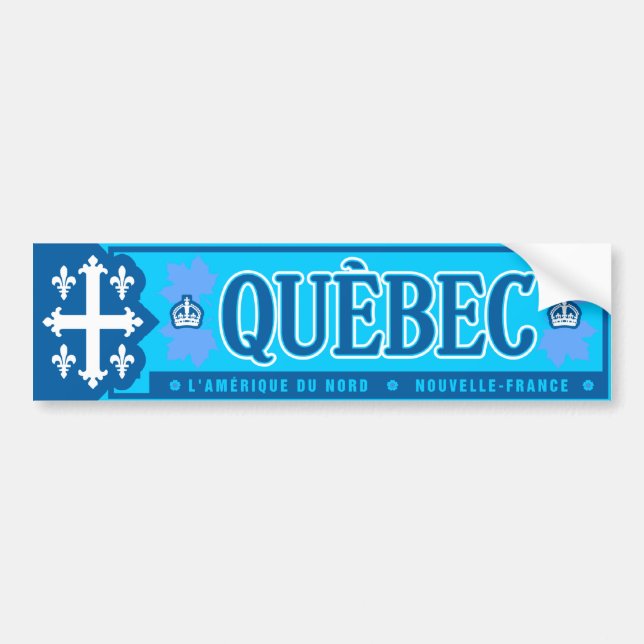 Adesivo Para Carro Québec. Novo-France (Frente)