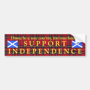 Adesivo Para Carro Queimaduras escocesas do Tartan da independência