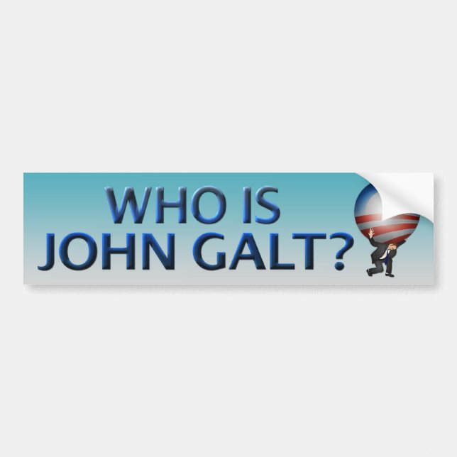 Adesivo Para Carro Quem é John Galt? Autocolante no vidro traseiro (Frente)