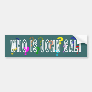 Adesivo Para Carro Quem é John Galt? Autocolante no vidro traseiro