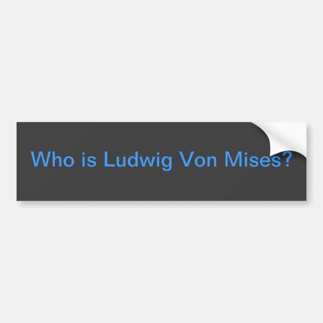 Adesivo Para Carro Quem é Mises? (Frente)