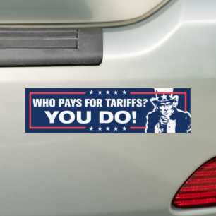 Adesivo Para Carro Quem Paga Tarifas Você Faz Anti-Trump