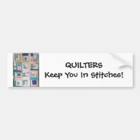 Quilters mantem-no nos pontos! Autocolante no