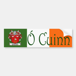 Adesivo Para Carro Quinn Clan Irish/English Bumper Sticker