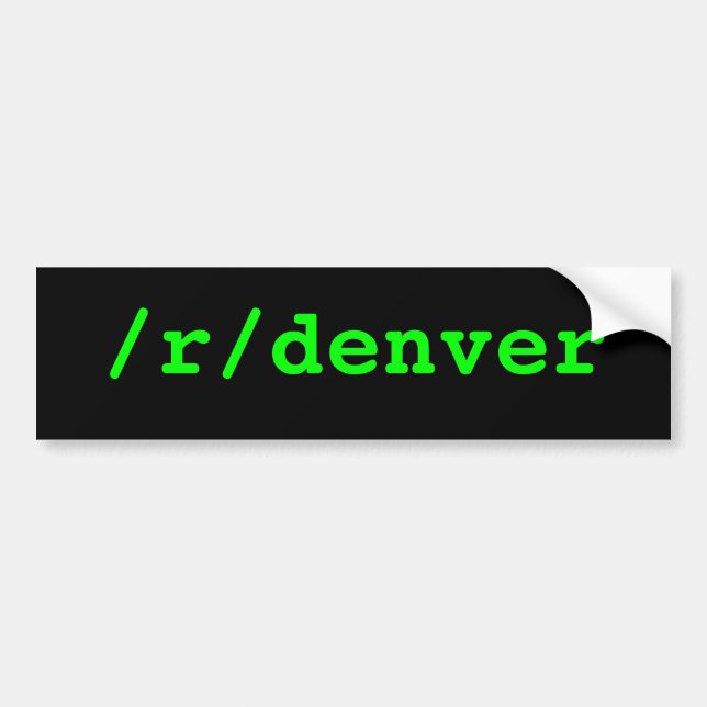 Adesivo Para Carro /r/denver (Frente)