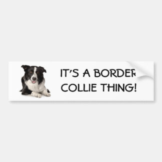 Adesivo Para Carro Raça-Beira-Collie, é UMA COISA de BORDER COLLIE!