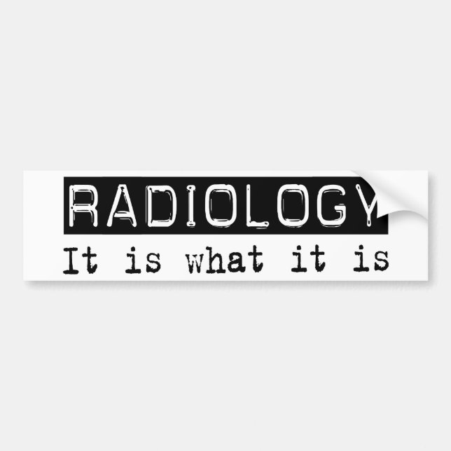 Adesivo Para Carro Radiologia é (Frente)