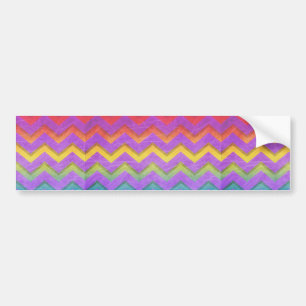 Adesivo Para Carro Rainbow Chevron por Shirley Taylor