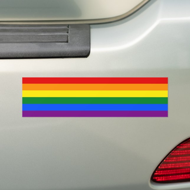 Adesivo Para Carro Rainbow Flag & Pride Rainbow / carro comunitário L (No carro)