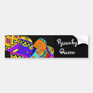 Adesivo Para Carro Rainha de Pysanky