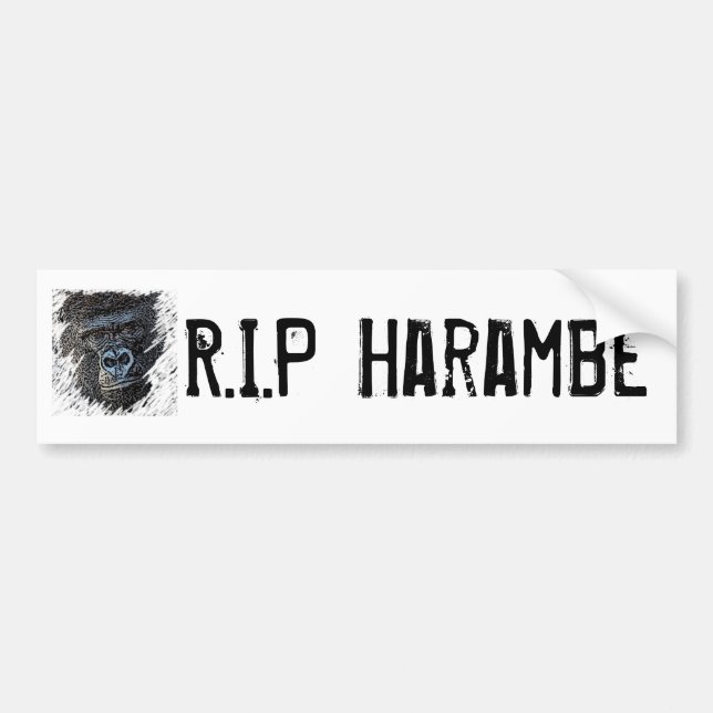 Adesivo Para Carro RASGO Harambe (Frente)