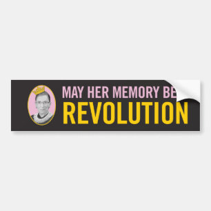 Adesivo Para Carro RBG / Que sua memória seja uma revolução