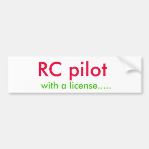 Adesivo Para Carro RC pilotam, com uma licença .....