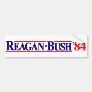 Adesivo Para Carro Reagan Bush 84