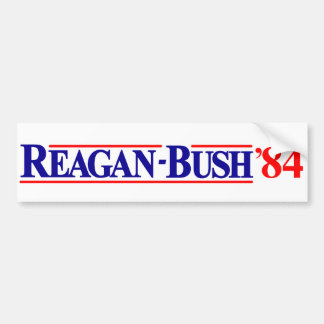 Adesivo Para Carro Reagan Bush 84