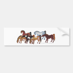 Adesivo Para Carro rebanho celta do cavalo