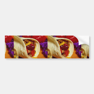 Adesivo Para Carro Receita bonita do Burrito para amantes da comida