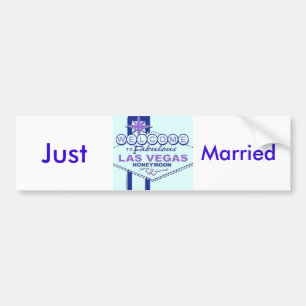 Adesivo Para Carro Recem casados/lua de mel de Las Vegas
