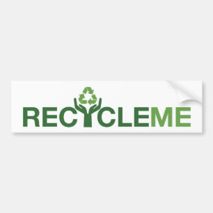 Adesivo Para Carro Recicl me autocolante no vidro traseiro