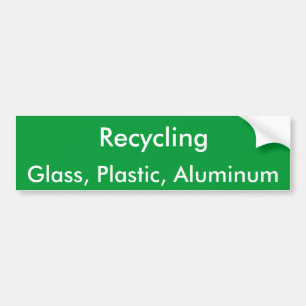 Adesivo Para Carro Reciclagem, vidro, plástico, alumínio
