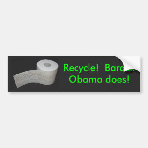 Adesivo Para Carro Reciclar! Barack Obama faz!