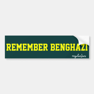 Adesivo Para Carro Recorde o bumpersticker de Benghazi por