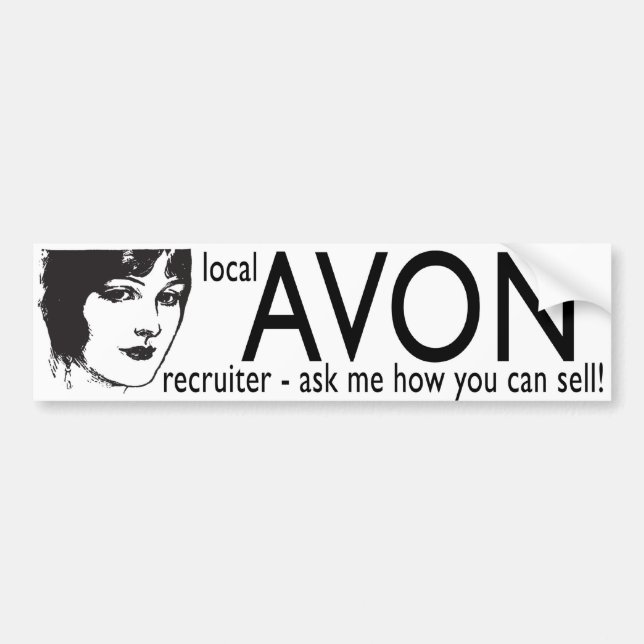 Adesivo Para Carro Recrutador do Avon Local (Frente)