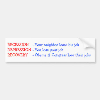 Adesivo Para Carro Recuperação - perder de Obama & de congresso seus