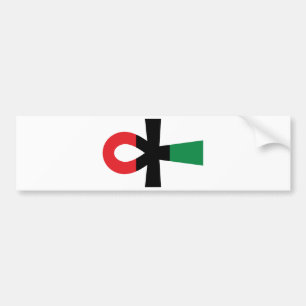 Adesivo Para Carro Red, Black & Green Ankh