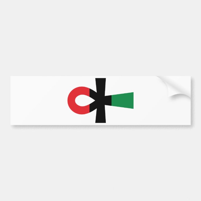 Adesivo Para Carro Red, Black & Green Ankh (Frente)