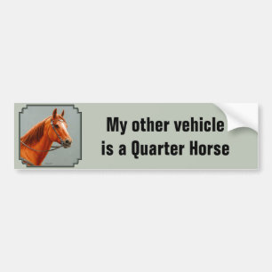 Adesivo Para Carro Red Dun Chestnut Sorrel Western Quarter Horse
