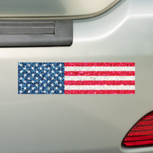 Adesivo Para Carro Red White Blue Patriotic American Flag Party