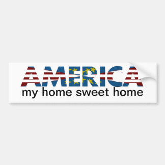 Adesivo Para Carro Red White e Blue America