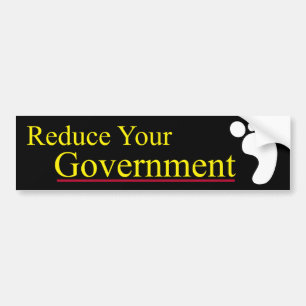 Adesivo Para Carro Reduza sua pegada do governo