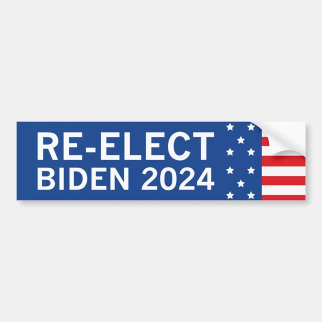 Adesivo Para Carro Reeleger Biden 2024 (Frente)